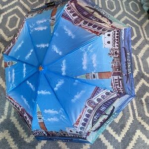 Venezia Cityscape Blue Umbrella